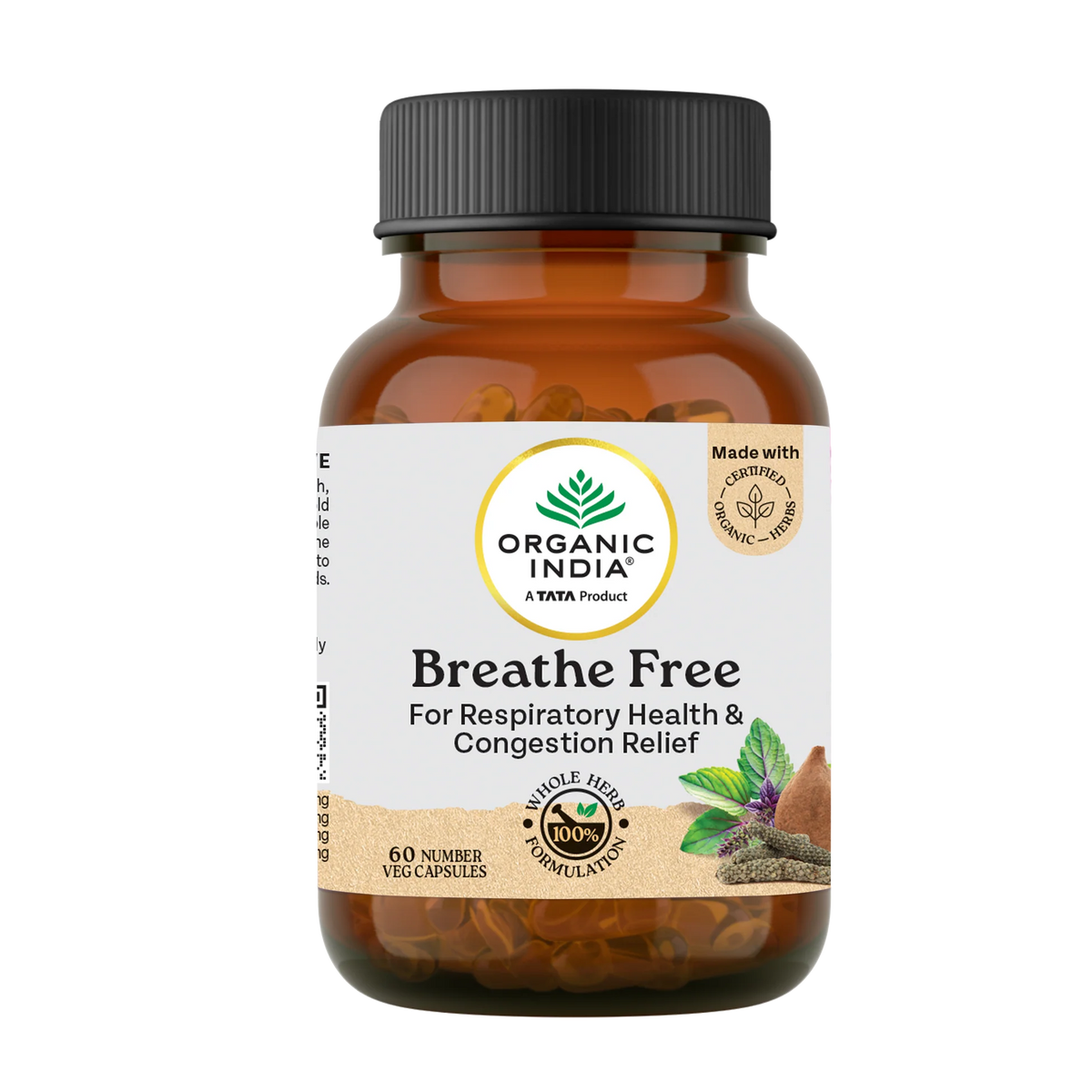 Organic India Breathe Free 60 Caps | Respiratory | Congestion