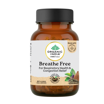 Organic India Breathe Free 60 Caps | Respiratory | Congestion