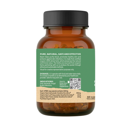 Organic India Neem 60 Caps | Healthy Skin | Blood Purifier