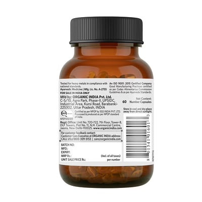 Organic India Shatavari 60 Caps | Natural Estrogen | Womens Health