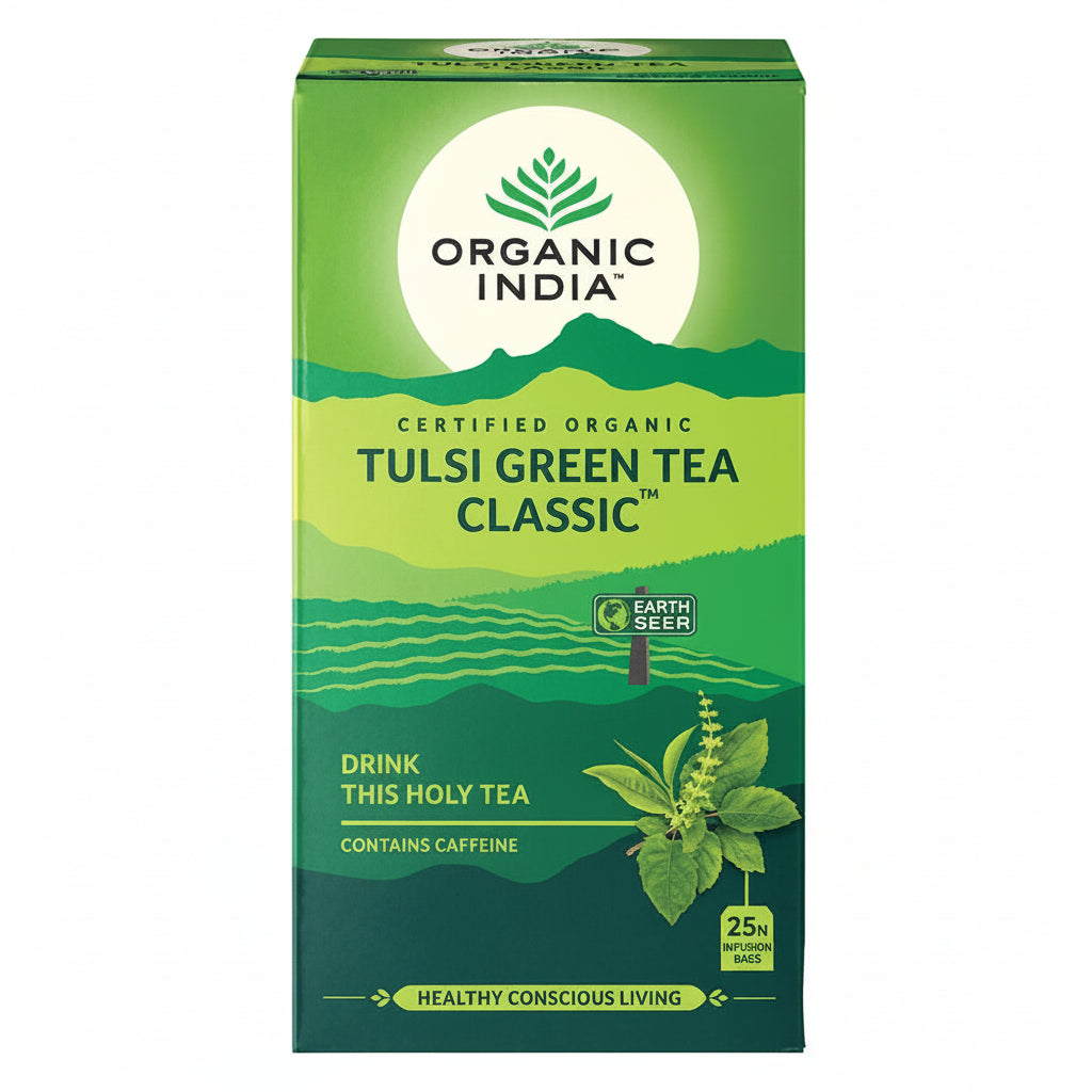Organic India Tulsi Green Tea Classic 25 Tea Bags