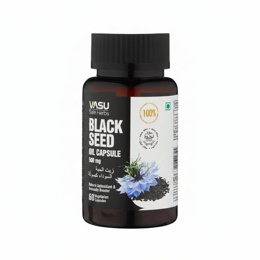 Vasu Black Seed Oil 500mg 60 Caps | Nigella Sativa (Kalonji)