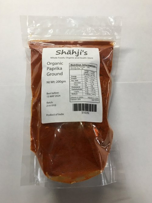 Organic Paprika Ground 200g